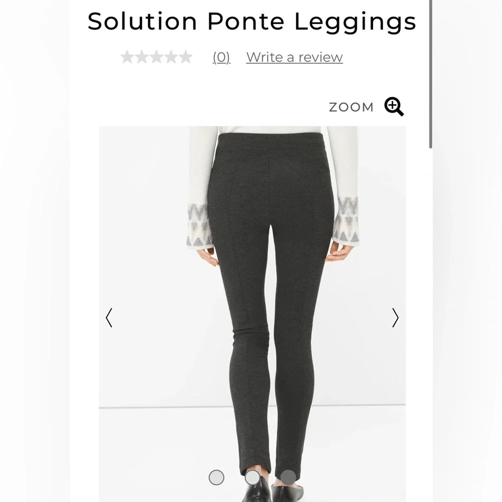 NWT WHBM Solution Ponte Leggings High Waist Grey - Picture 2 of 10